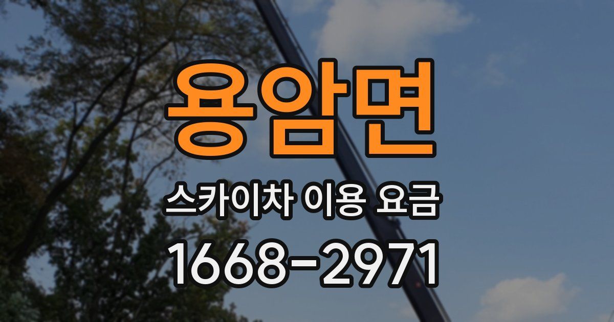 용암면 스카이차 이용 요금