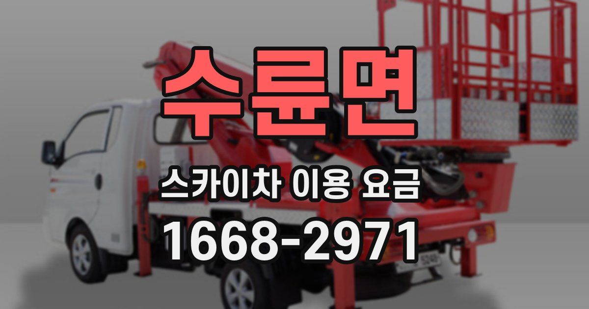 수륜면 스카이차 이용 요금