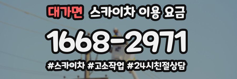 대가면 스카이차 이용 요금