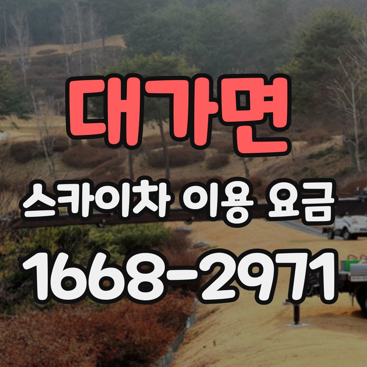 대가면 스카이차 이용 요금