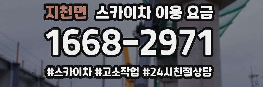 지천면 스카이차 이용 요금