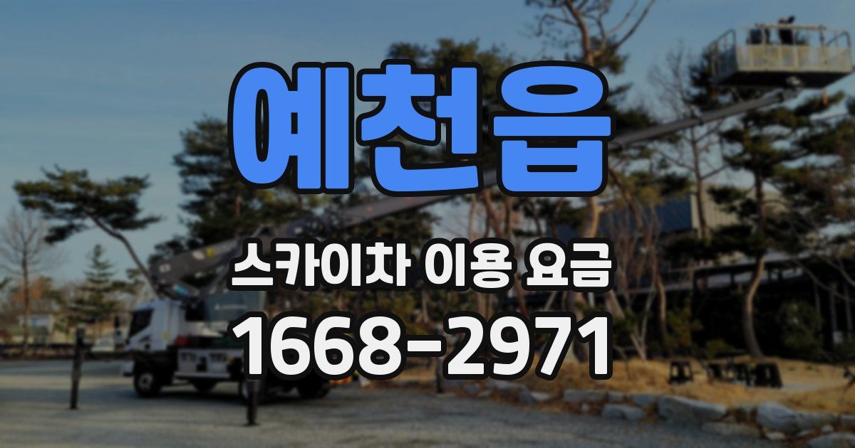 예천읍 스카이차 이용 요금