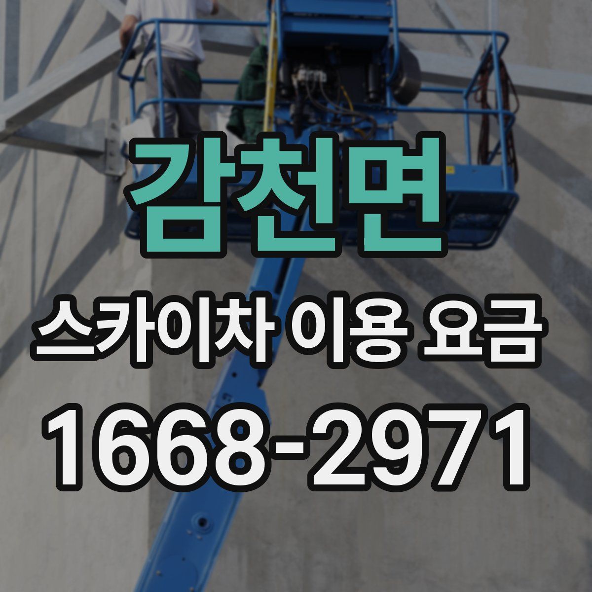 감천면 스카이차 이용 요금