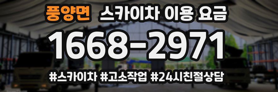 풍양면 스카이차 이용 요금