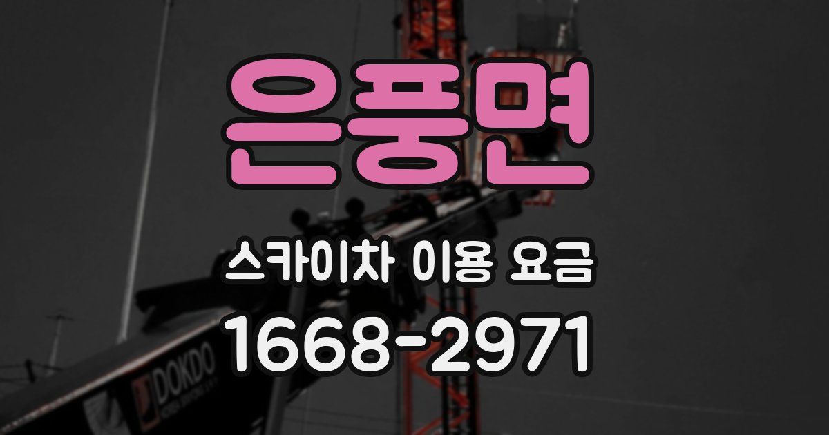 은풍면 스카이차 이용 요금