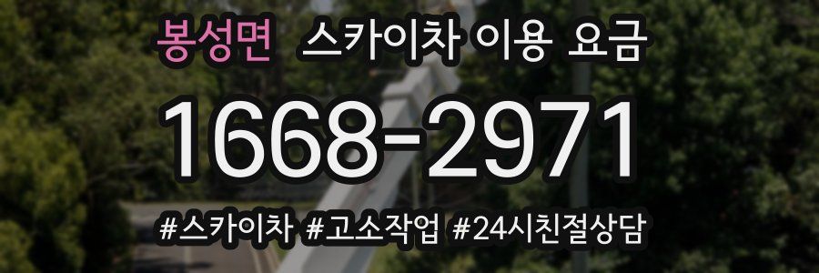 봉성면 스카이차 이용 요금