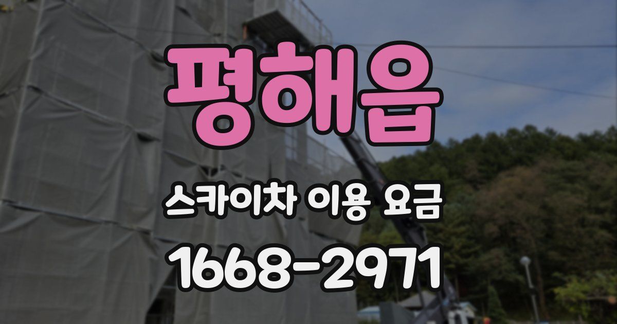 평해읍 스카이차 이용 요금