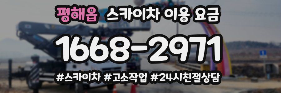 평해읍 스카이차 이용 요금