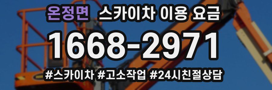 온정면 스카이차 이용 요금