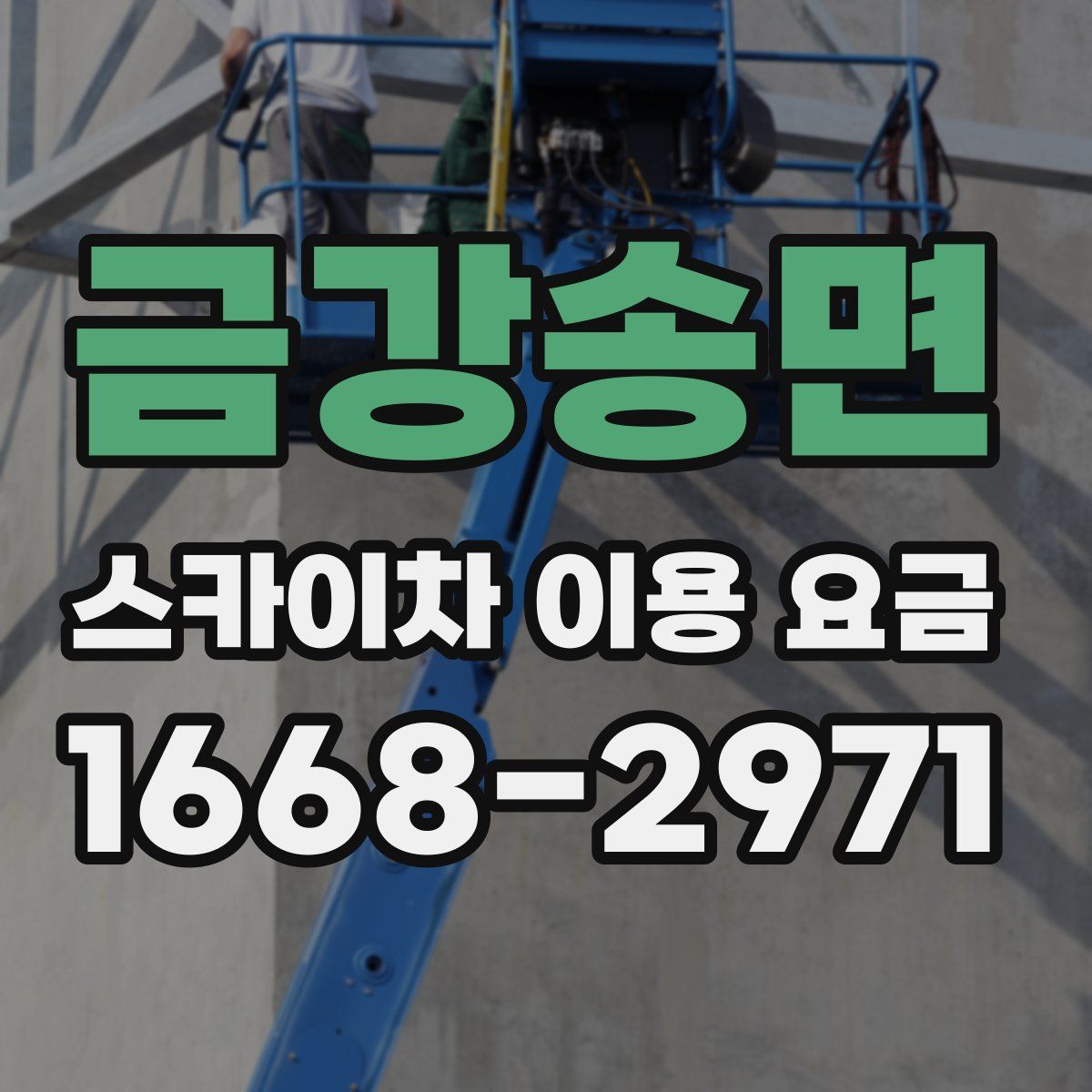 금강송면 스카이차 이용 요금