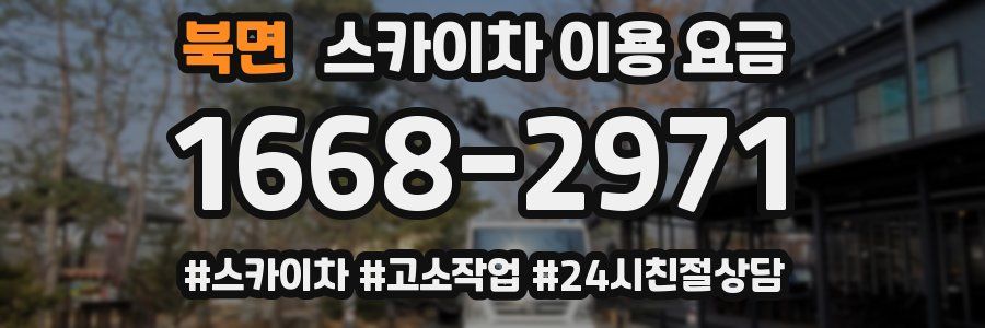 북면 스카이차 이용 요금