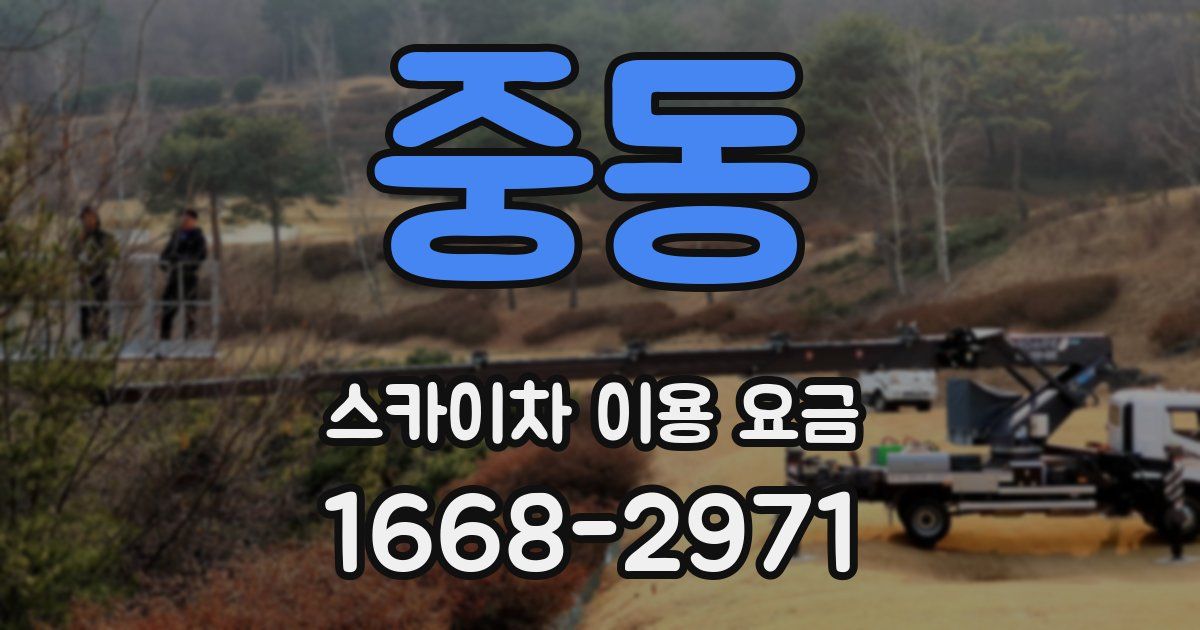 중동 스카이차 이용 요금