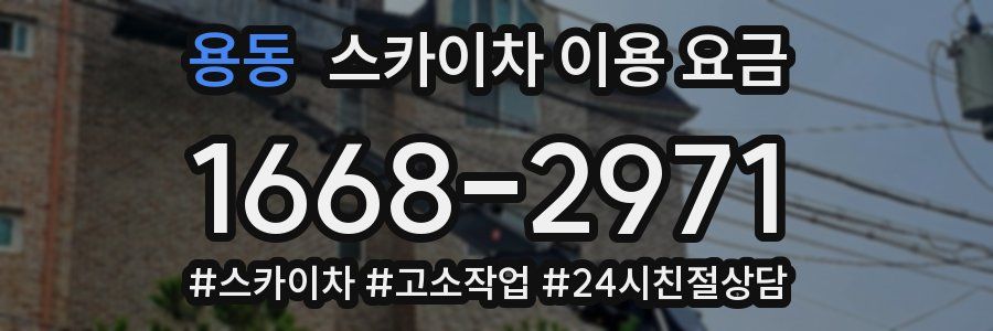 용동 스카이차 이용 요금