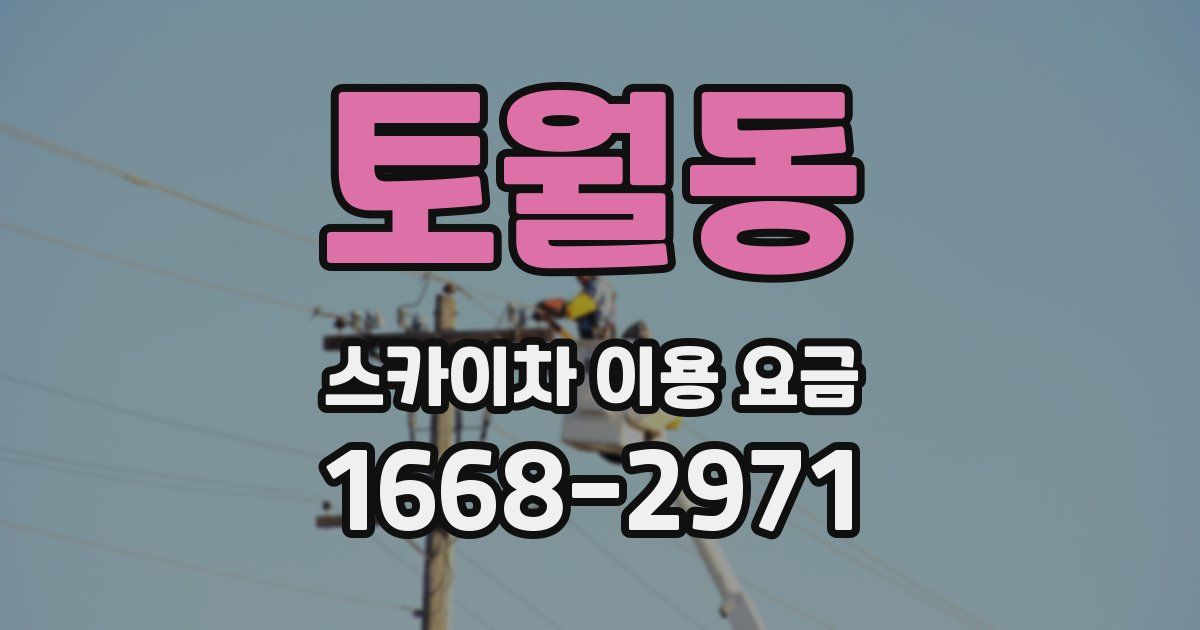 토월동 스카이차 이용 요금