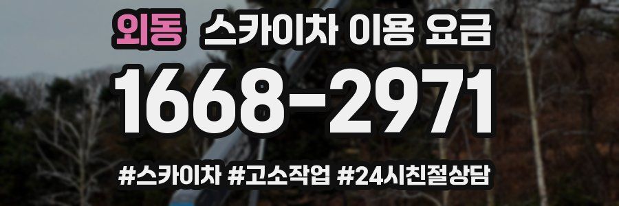 외동 스카이차 이용 요금
