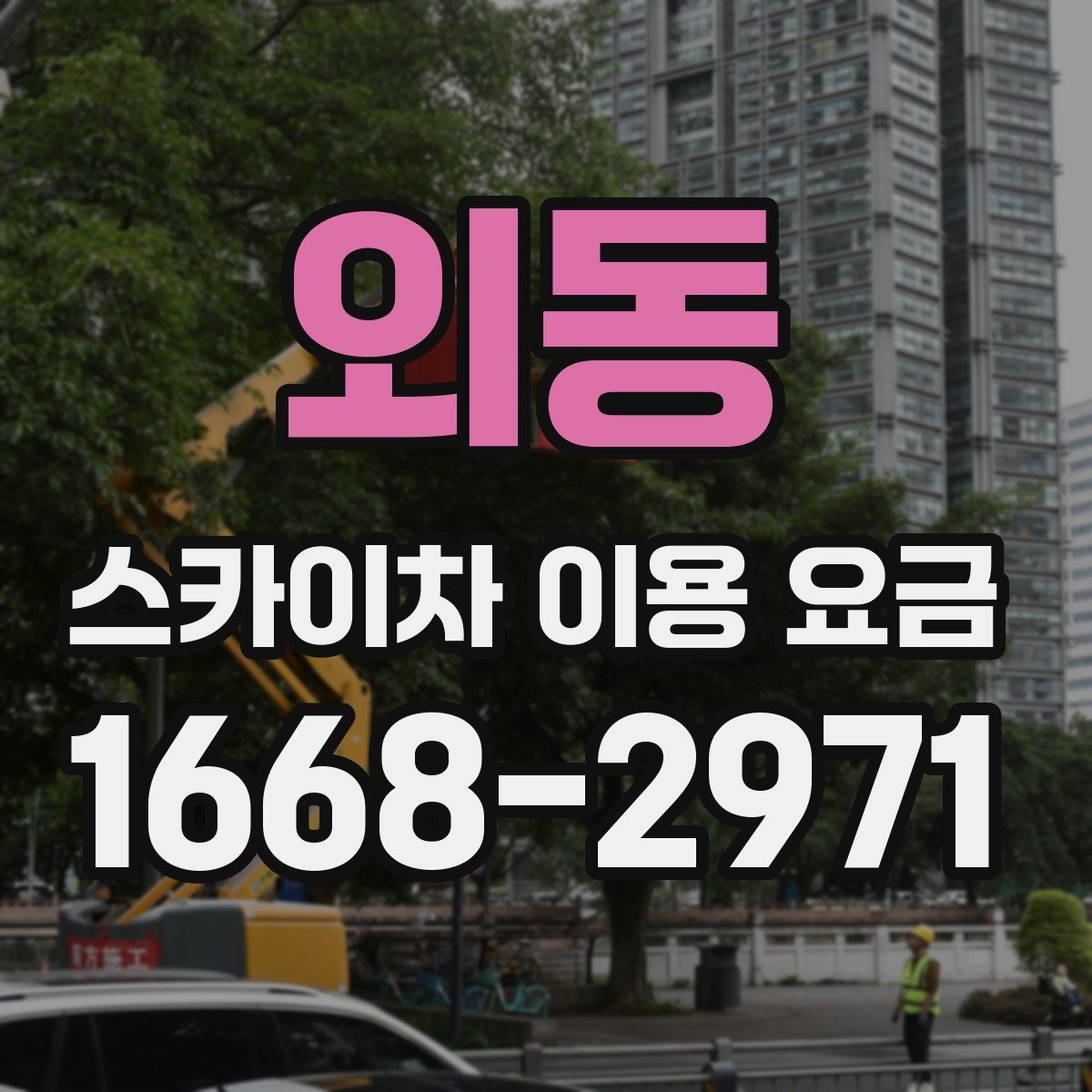 외동 스카이차 이용 요금