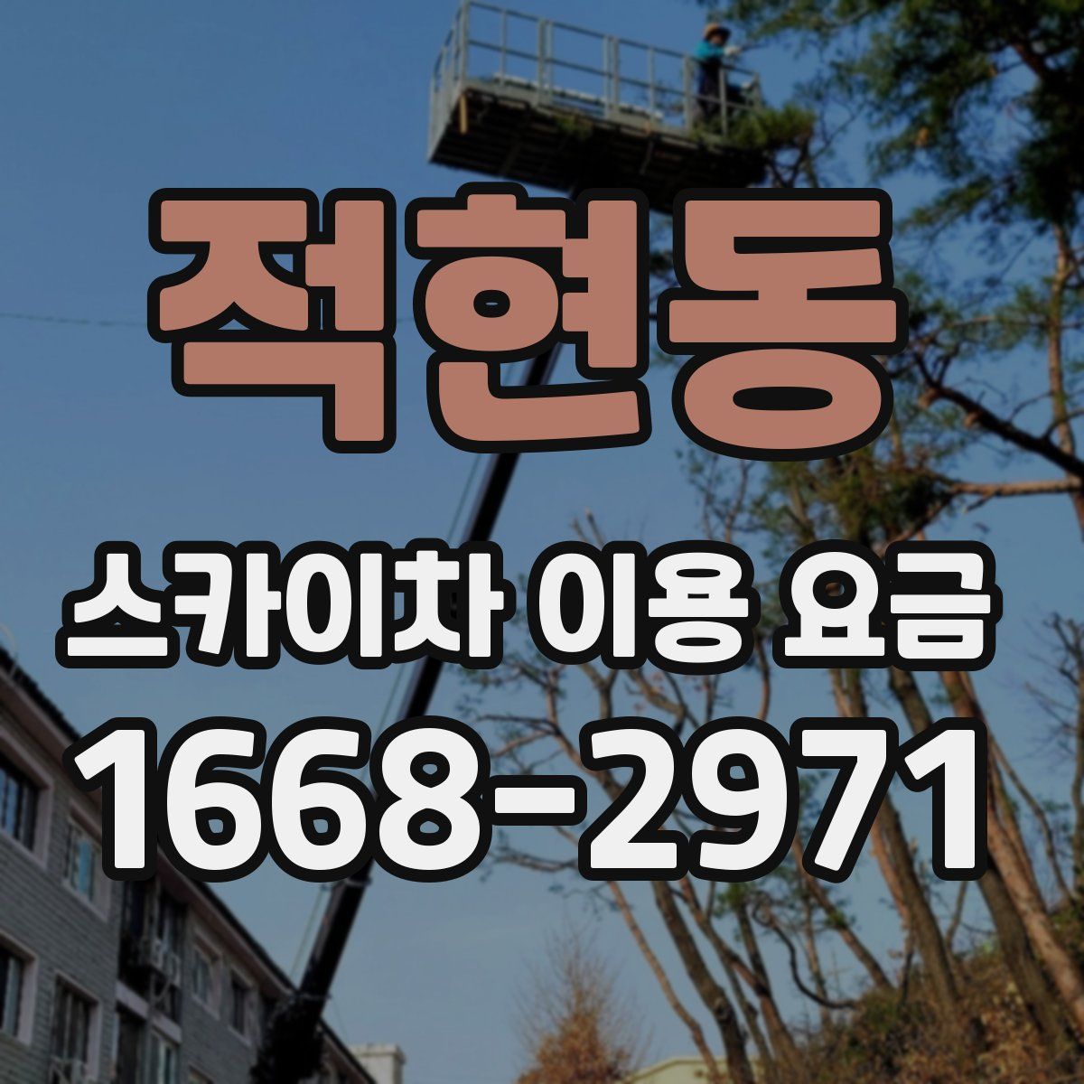 적현동 스카이차 이용 요금
