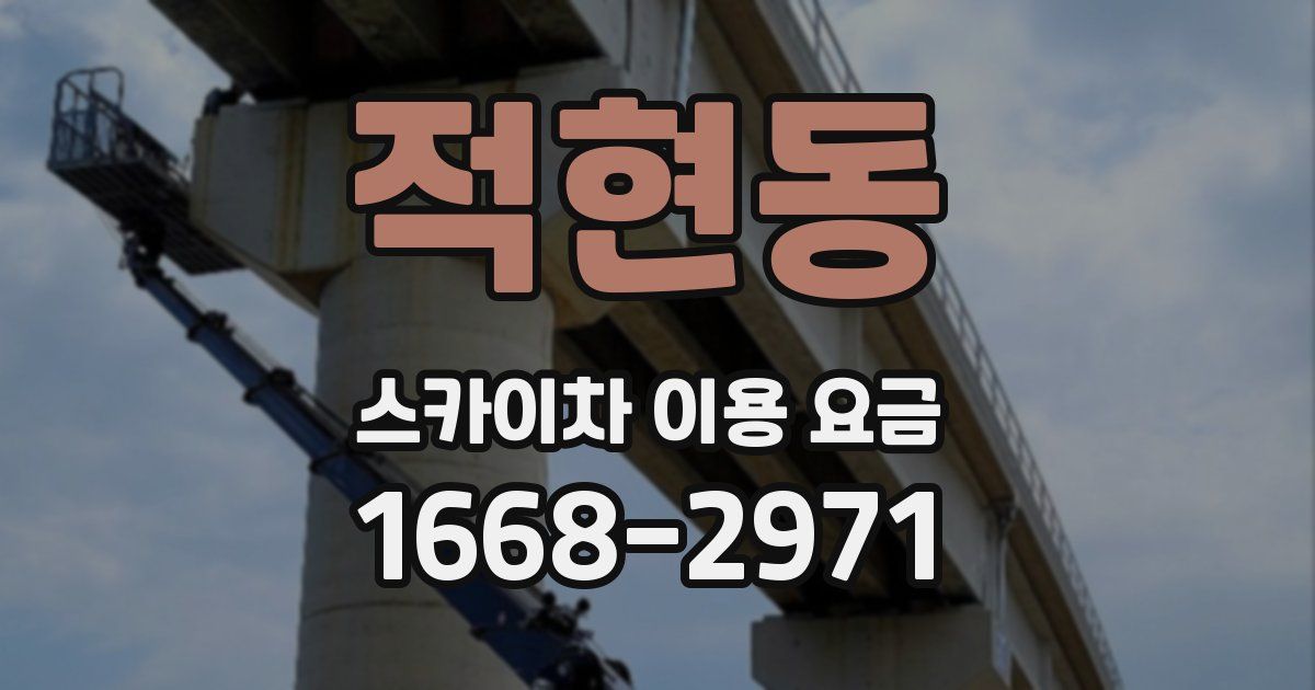 적현동 스카이차 이용 요금