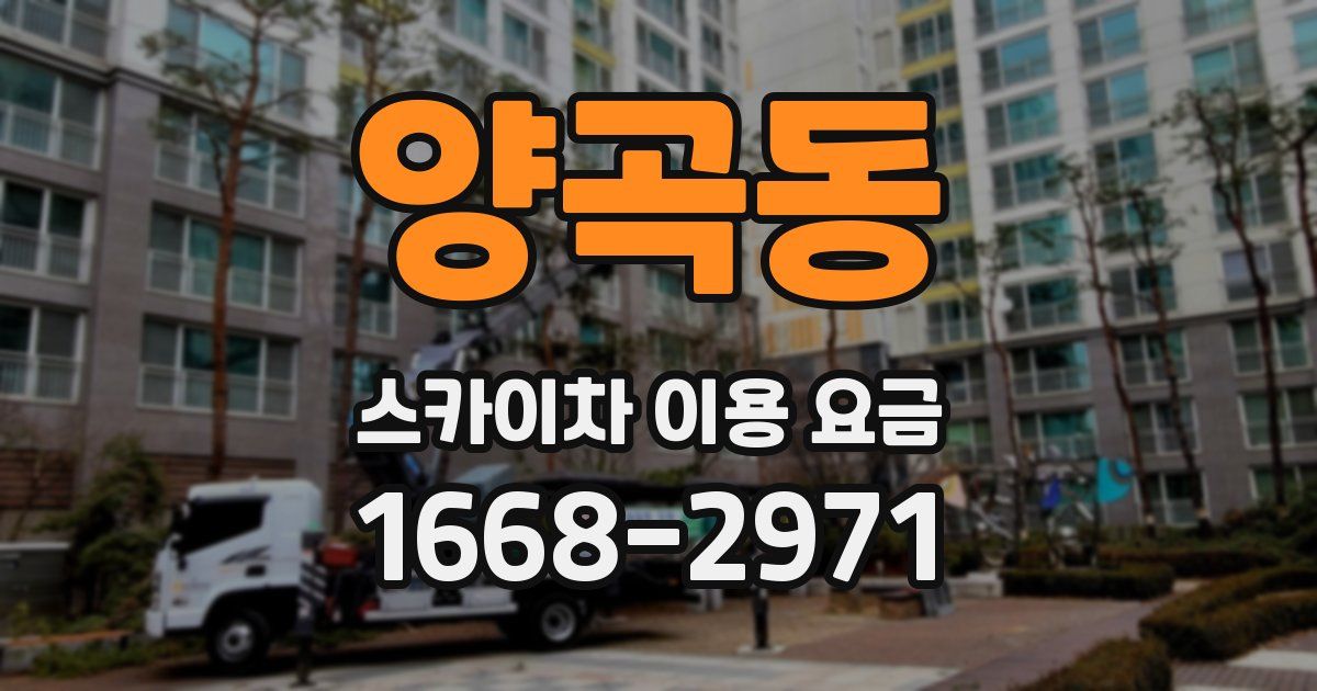 양곡동 스카이차 이용 요금