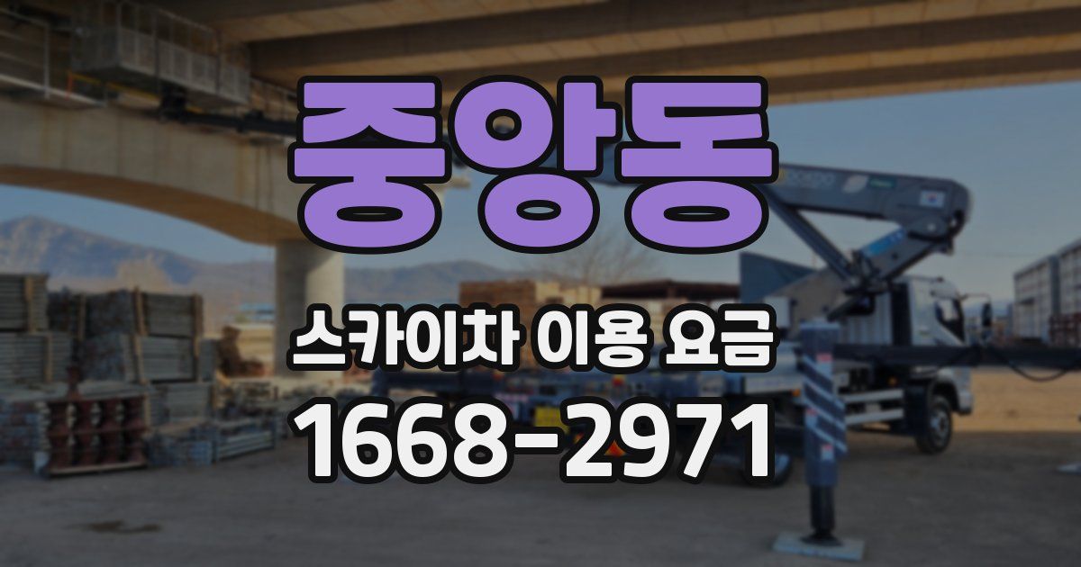 중앙동 스카이차 이용 요금