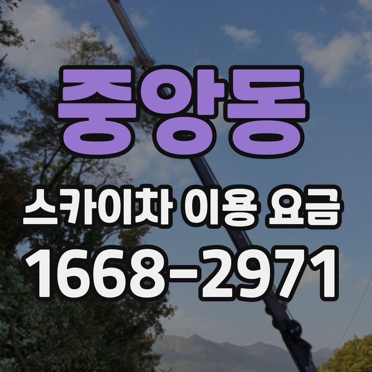 중앙동 스카이차 이용 요금