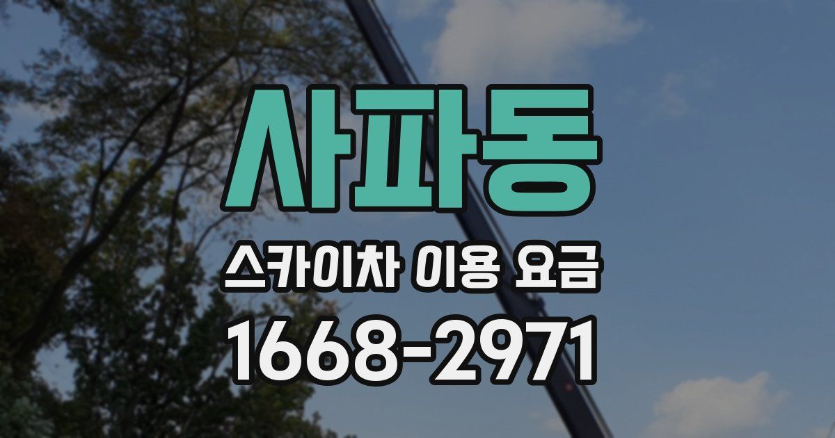 사파동 스카이차 이용 요금