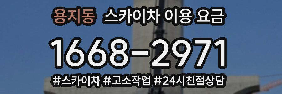 용지동 스카이차 이용 요금