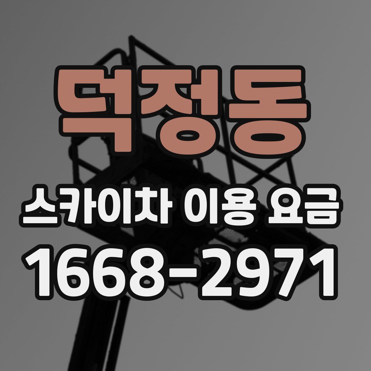 덕정동 스카이차 이용 요금