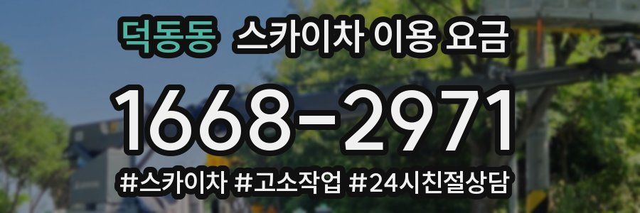 덕동동 스카이차 이용 요금