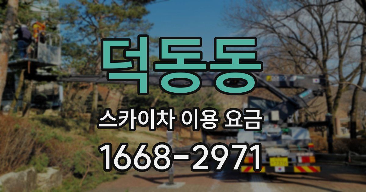 덕동동 스카이차 이용 요금