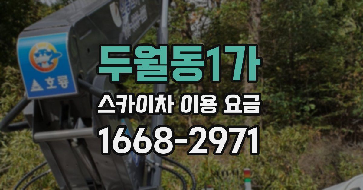 두월동1가 스카이차 이용 요금