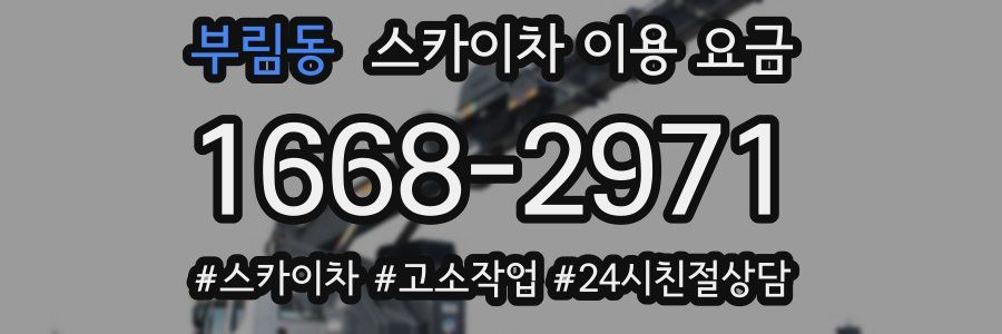 부림동 스카이차 이용 요금