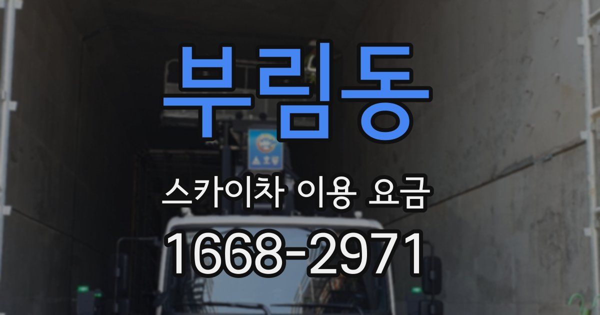 부림동 스카이차 이용 요금