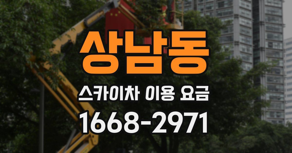 상남동 스카이차 이용 요금