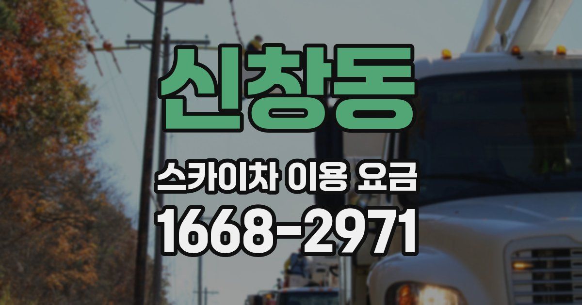 신창동 스카이차 이용 요금
