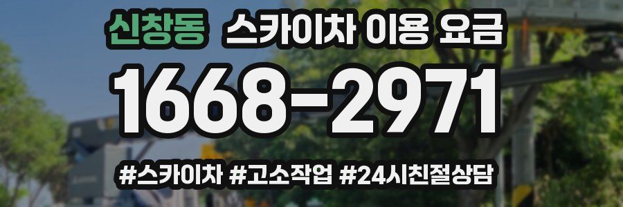 신창동 스카이차 이용 요금