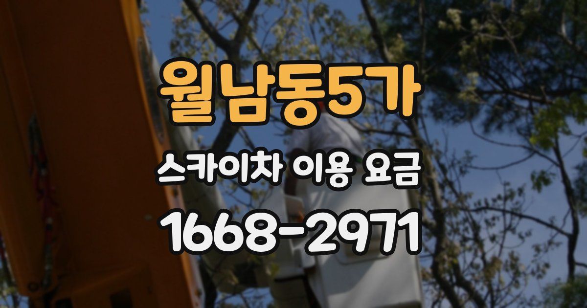 월남동5가 스카이차 이용 요금