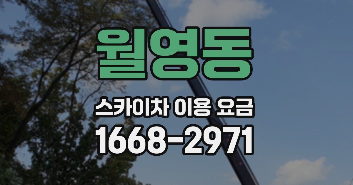 월영동 스카이차 이용 요금