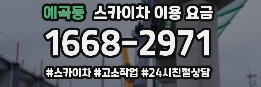 예곡동 스카이차 이용 요금