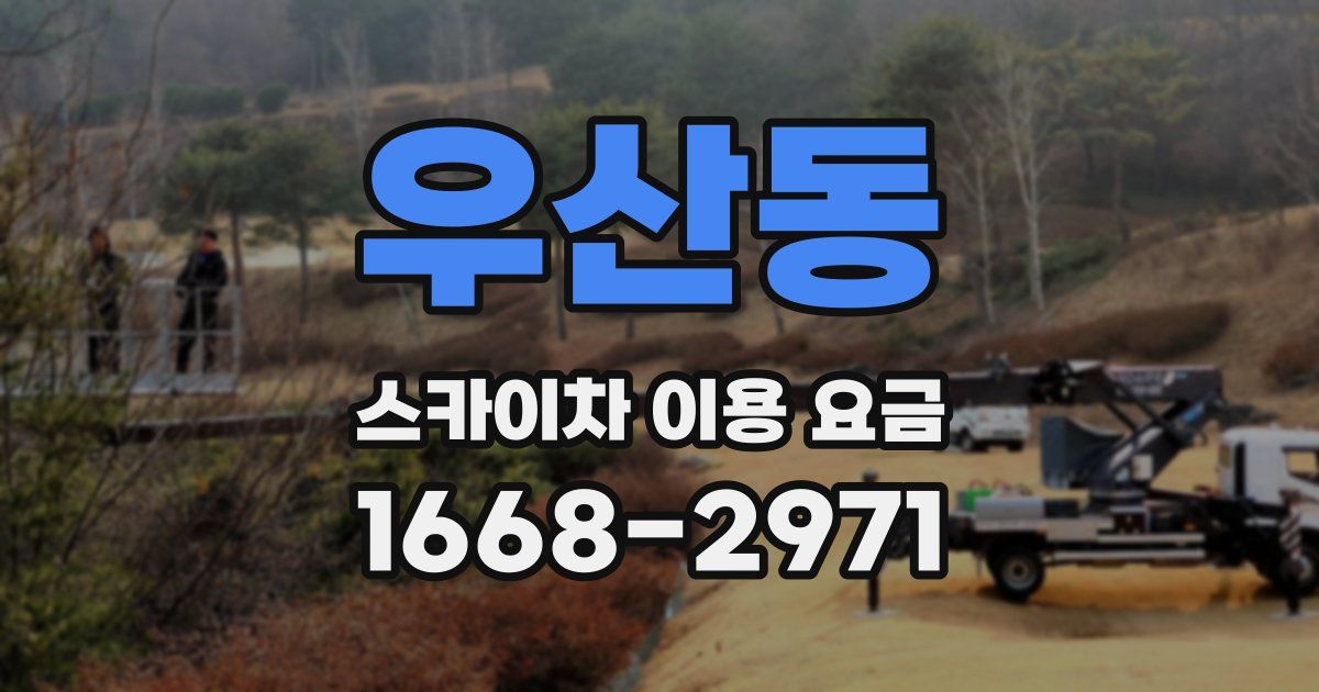 우산동 스카이차 이용 요금