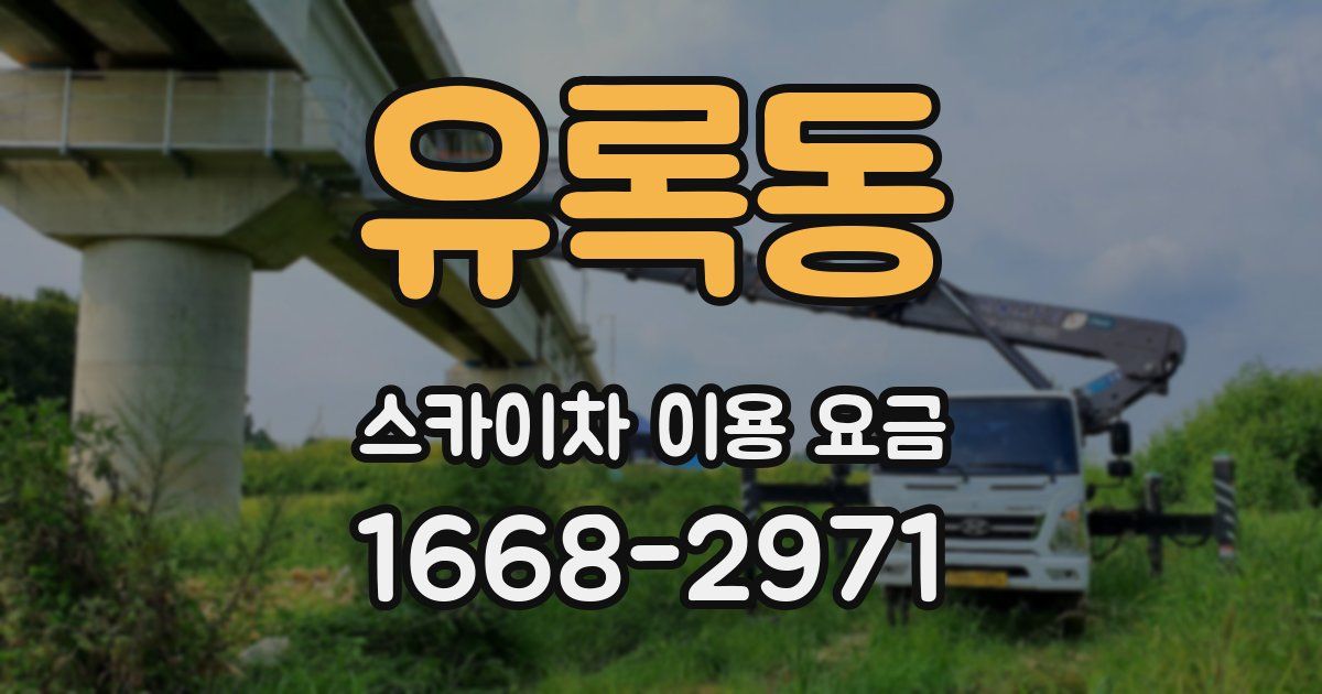 유록동 스카이차 이용 요금