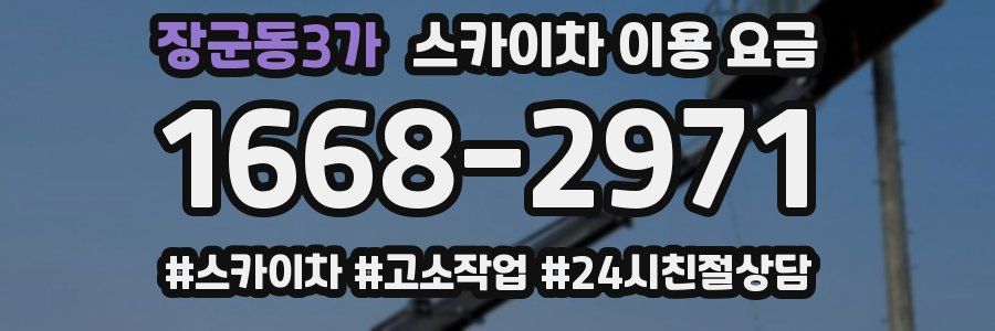 장군동3가 스카이차 이용 요금