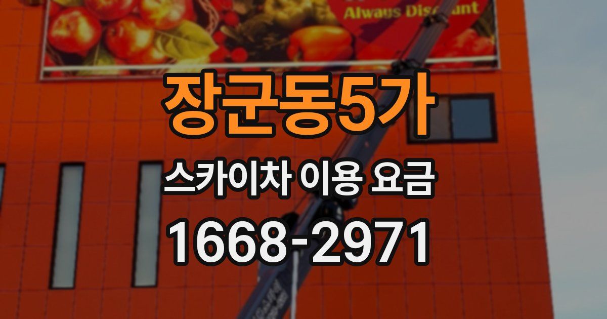 장군동5가 스카이차 이용 요금
