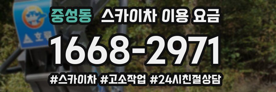 중성동 스카이차 이용 요금