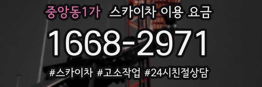 중앙동1가 스카이차 이용 요금
