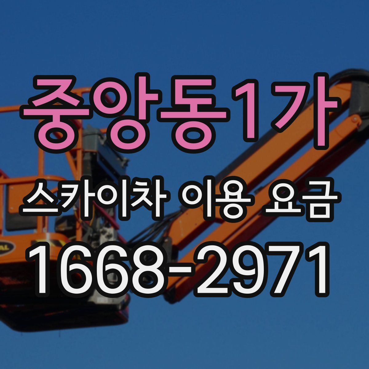 중앙동1가 스카이차 이용 요금