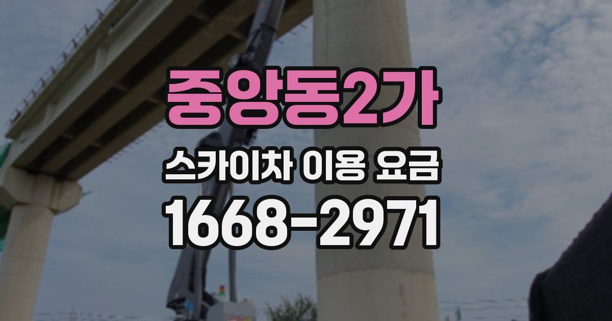 중앙동2가 스카이차 이용 요금