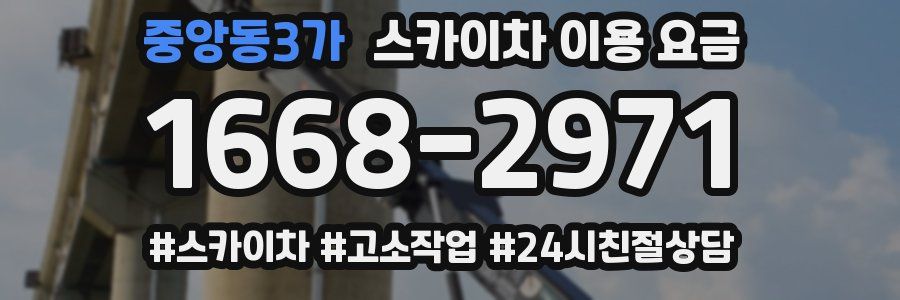 중앙동3가 스카이차 이용 요금