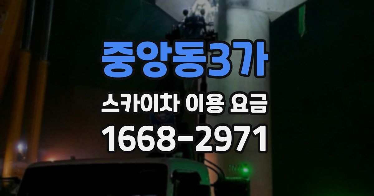 중앙동3가 스카이차 이용 요금