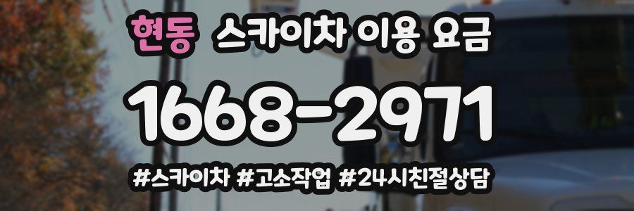 현동 스카이차 이용 요금